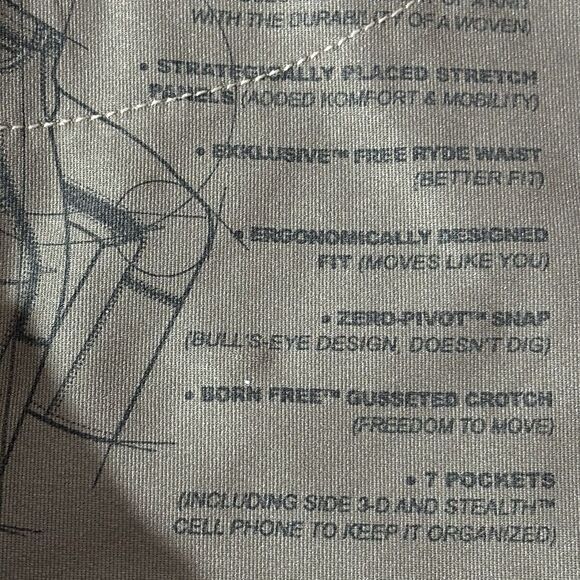 Kuhl Radikl Pants 36x32 Brown Vented Gusseted Crotch Performance Comfort - Picture 14 of 16